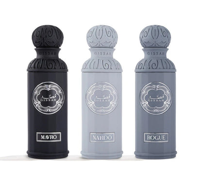 Graphite Set by Gissah Fragrances 3x 50ml Sprays - Newest Release